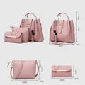 ALEXIA 3 PIECE PINK HANDBAG