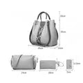 CAPRI 4 PIECE GREY HANDBAG